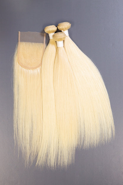 613 Straight Bundles W/ Closure