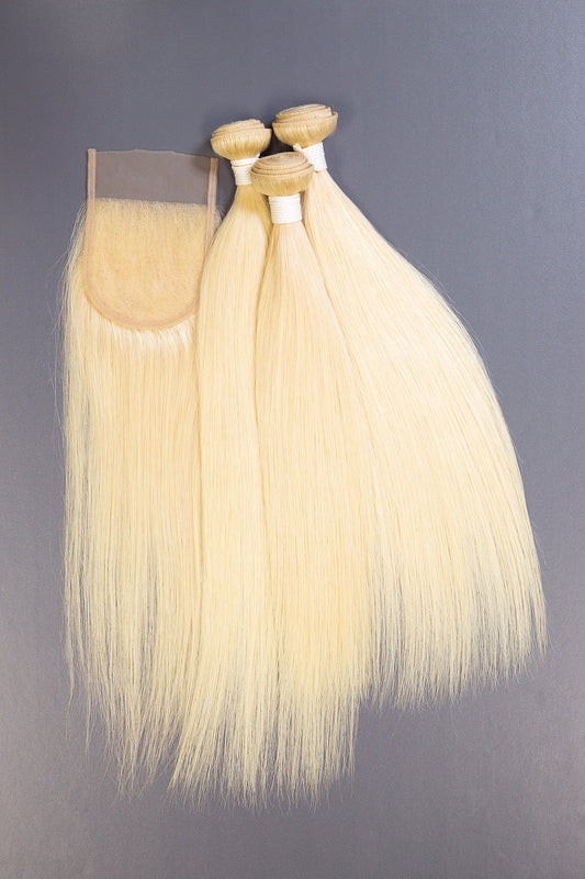 613 Straight Bundles W/ Closure